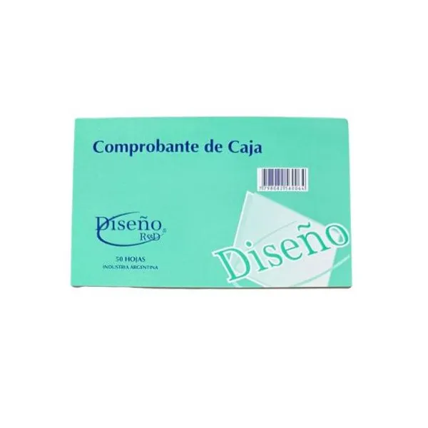 Talonario comprobante de caja diseño 50 hjs.