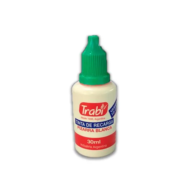 Tinta trabi para marcador pizarra 30 cc.verde lima