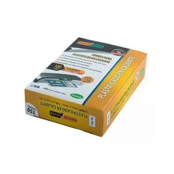 Plastificado caliente para carnet 76x110 mm x100 unidades lama