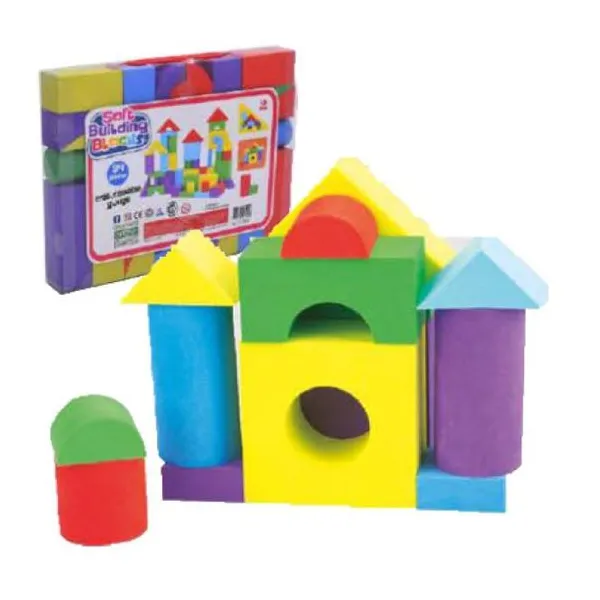 Soft building blocks 34 piezas de goma eva seguras y suaves