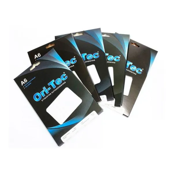 Etiquetas ueta ori-tec a6 escolar borde verde x240 unid.