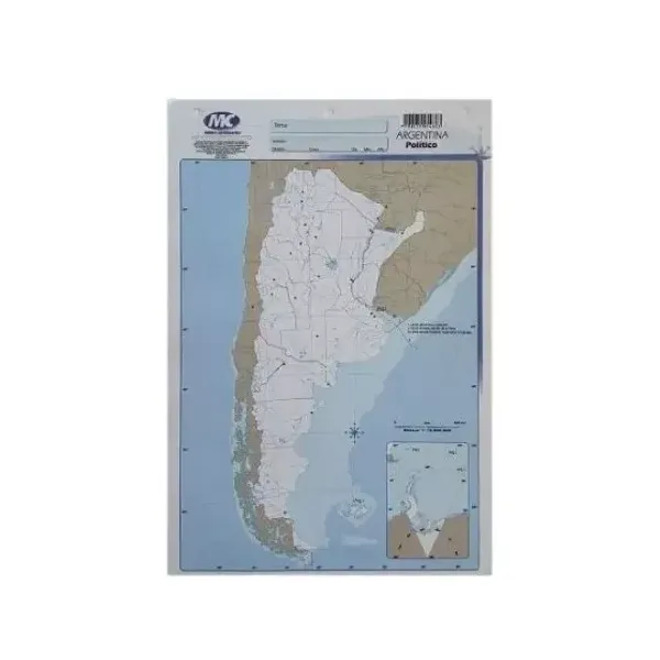 Block mapas m.c.n.° 5 republica argentina p x20 un