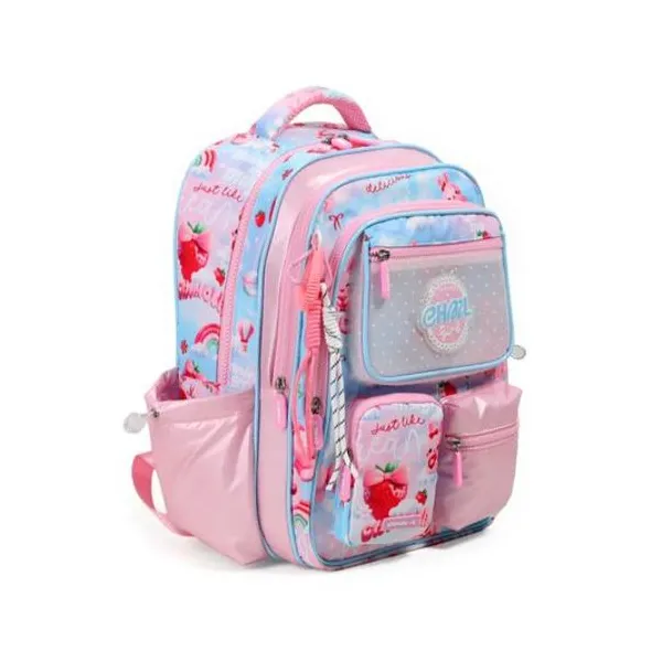 Mochila 17" espalda coquette frutilla chimola