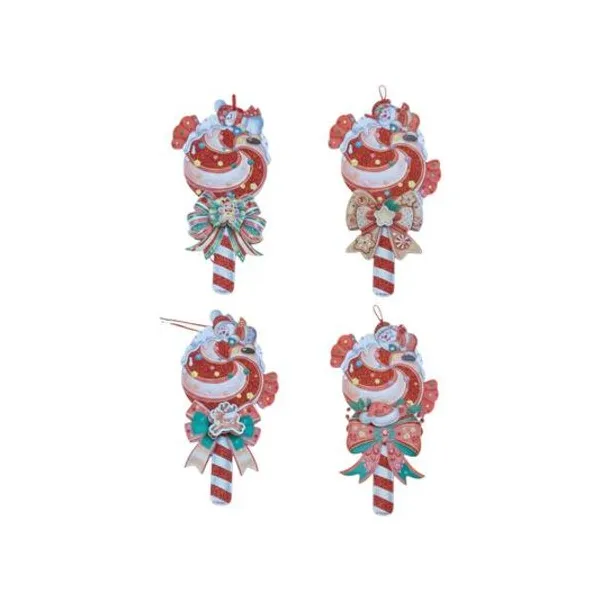 Cartel navideño caramelo dulce36 cm x1 modelos surtidos