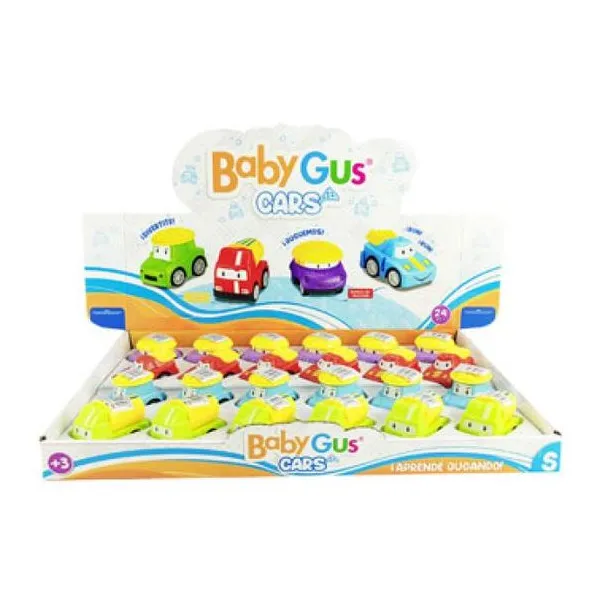 Autitos a friccion babygus 24 pzas/display 6 x4 x4 cm