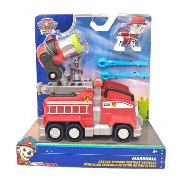 Paw Patrol vehicles - pull-back. figura de cachorro removible
