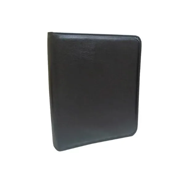 Carpeta a4 imaginer con cierre 2 ani.40 mmsimil cuero negro