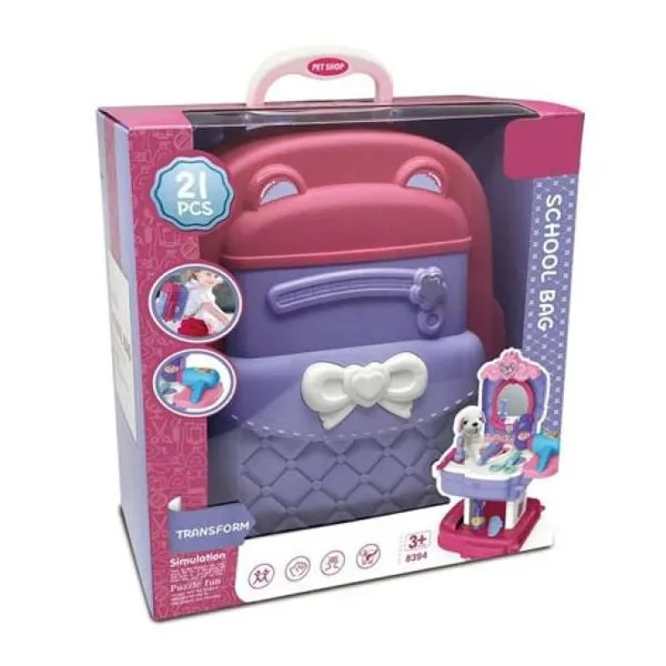 Mochila funny land con set de mascota