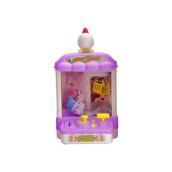 Maquina agarra peluches unicornio a pila en caja 22x37x19 cm