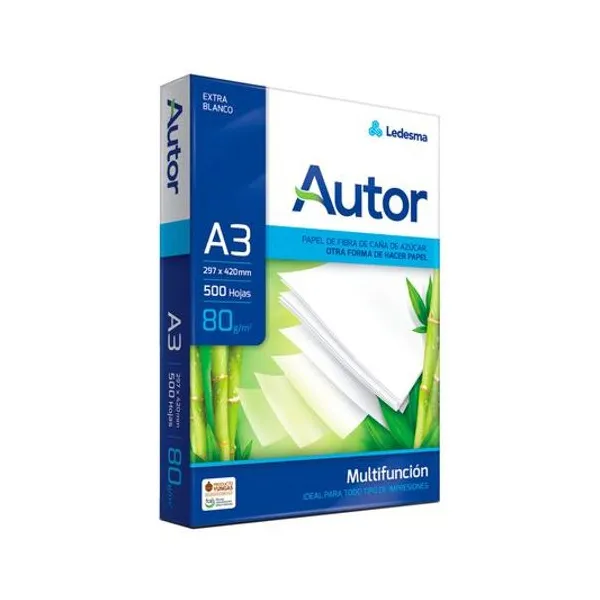 Resma a3 80 g/m2 500 hojas autor