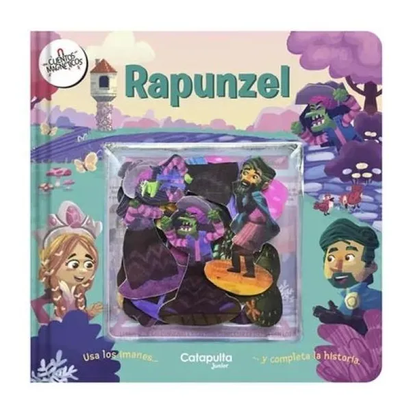 Cuentos magnéticos: rapunzel 24x24 cm , tapa dura, 11 páginas