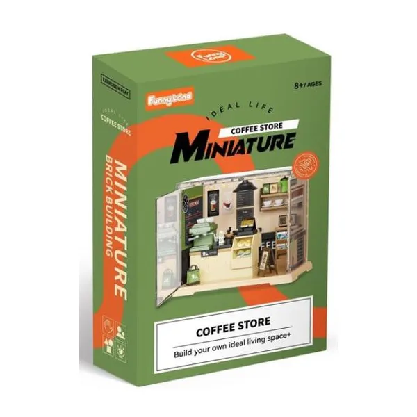 Mini coffee store para armar con luz 90 piezas