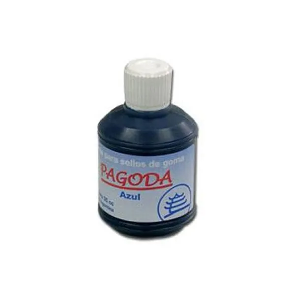 Tinta pagoda para sellos de goma x60 cc.azul