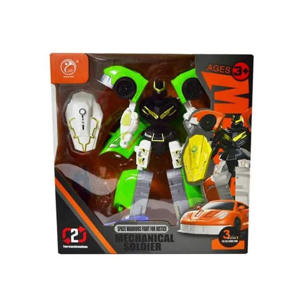 Robot transformer con accesorios en caja 26x27x8 cm modelos surtidos
