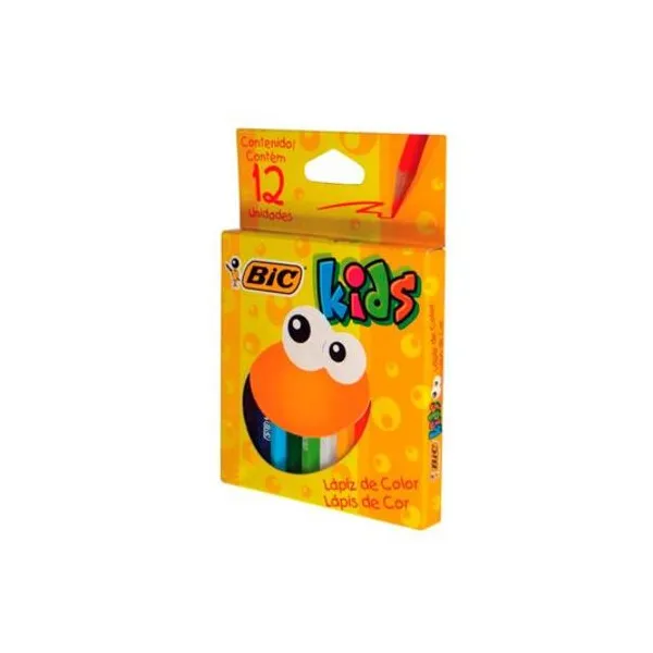 Lápiz de color kids corto caja x12 BIC