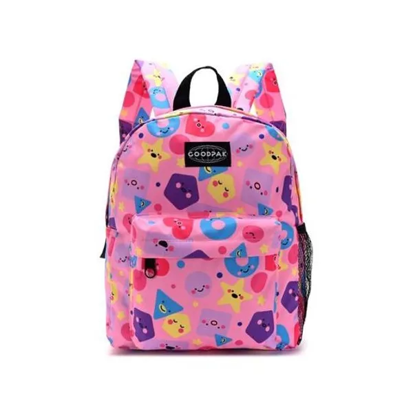 Mochila 12" espalda formas rosa goodpak