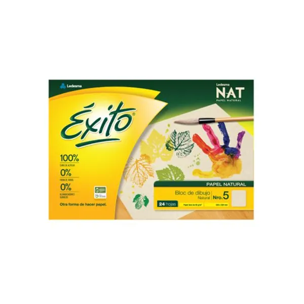 Block de dibujo Éxito n.° 5 nat x24 hs.