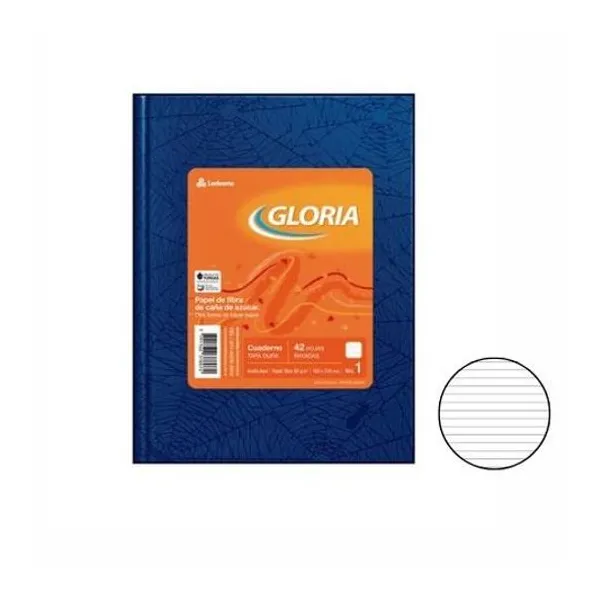 Cuaderno 16x21 rayado t/d araña azul 84h Gloria
