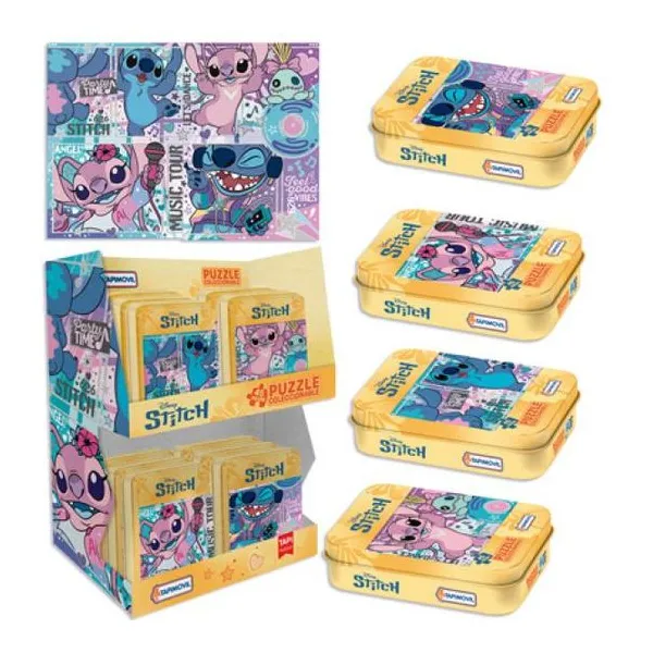 Puzzle coleccionable en lata de 45 pzas. son 4 mo