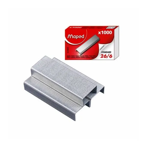 Broche 26/6 caja x1000 unidades Maped