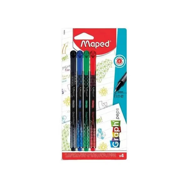 Microfibra graph peps clasicas 0.4 mm blister x4 Maped