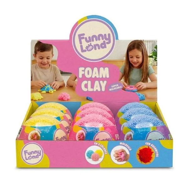Slime foam clay en display