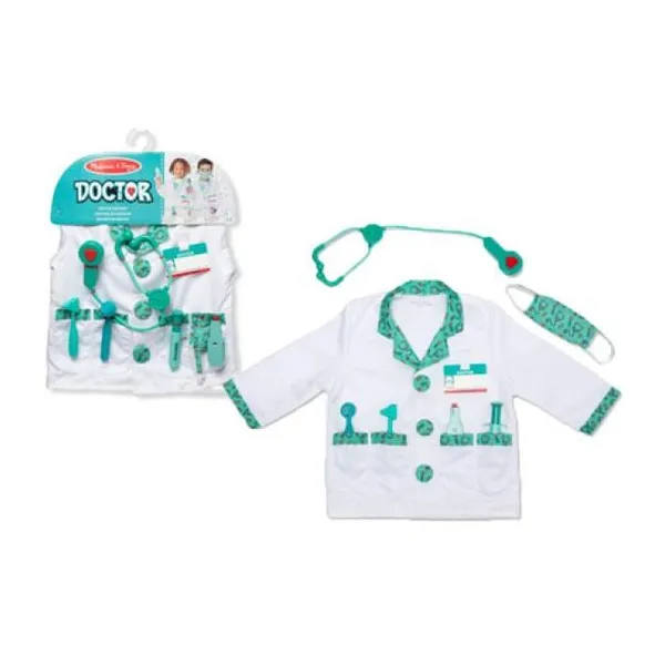 Melissa & doug disfraz de doctor - disfraz 8 piezas