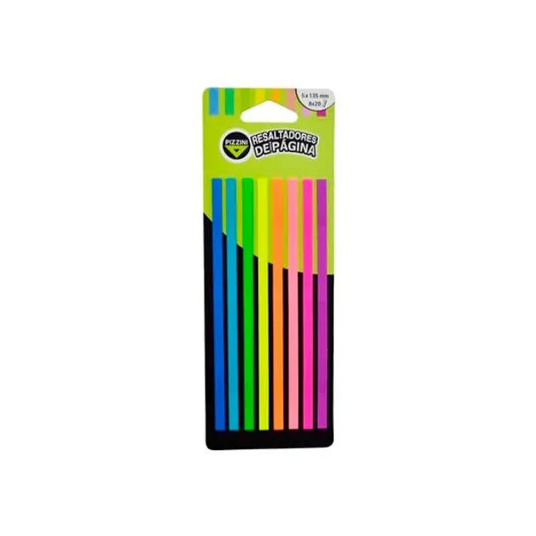 Resaltador de página autoad. fluo 5x135 mm 8x20