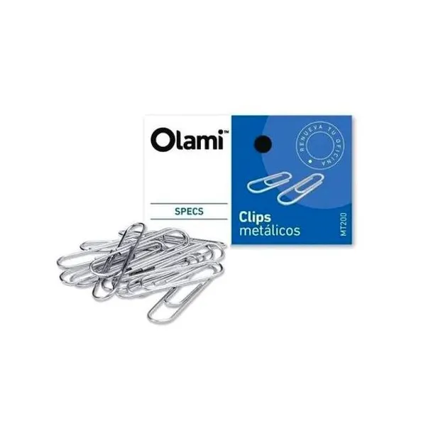 Clips metálico n.° 6 50 mm caja x50 unidades olami