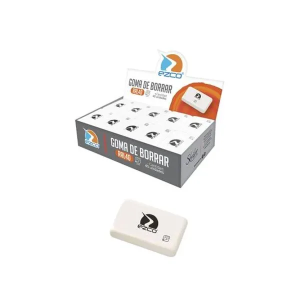 Goma de borrar lápiz caja x40 unidades Ezco