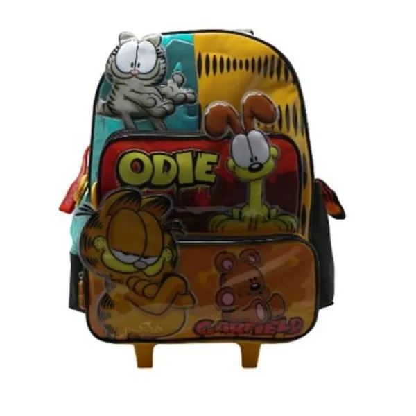 Mochila garfield 18""/23,5 l. con carro