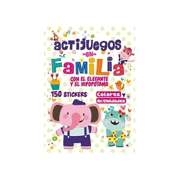 Libro actijuegos: el elefante y el hipopotamo 21x30 cm