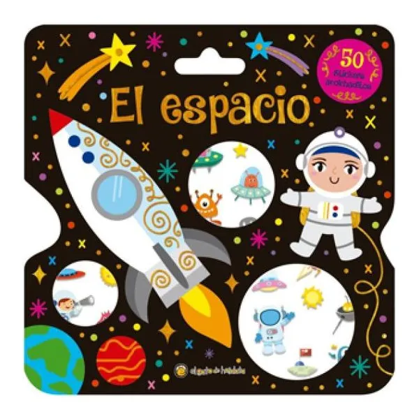 Stickers acolchaditos- el espacio 21 21 cm