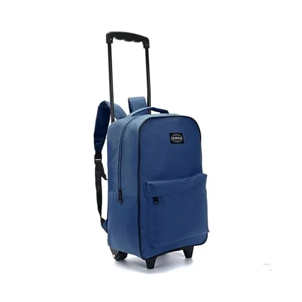 Mochila 17" con carro azul marino goodpak