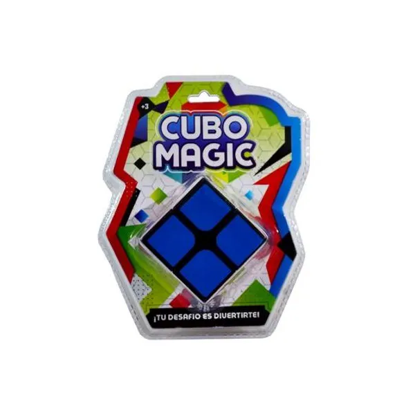 Cubo mágico 5x5 cm en blister 13x16 cm