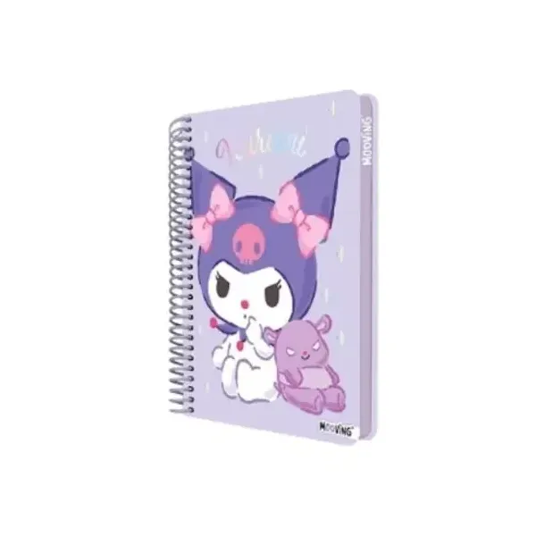 Cuaderno espiral pocket Mooving premium kuromi 96 hjs.raya