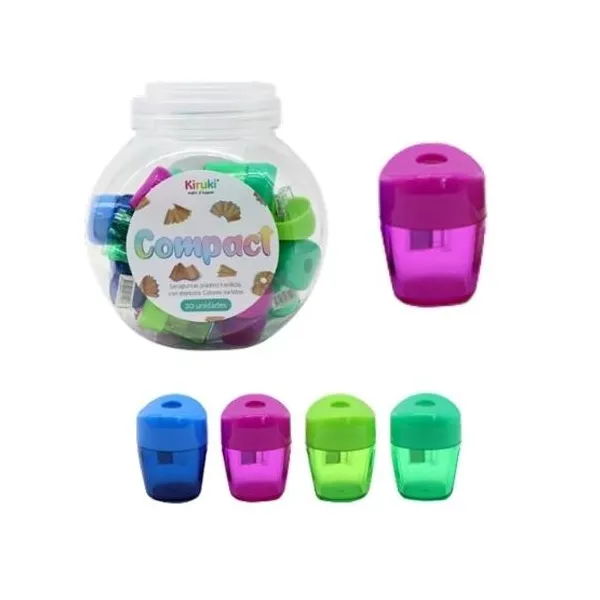 Sacapuntas kiruki compact con deposito