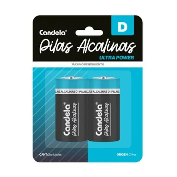Pila alcalina d x2 un (precio x unidad)