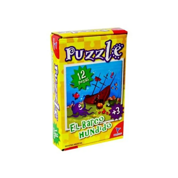 Puzzle el barco hundido 12 piezas en caja 18x11.5 cm toto games