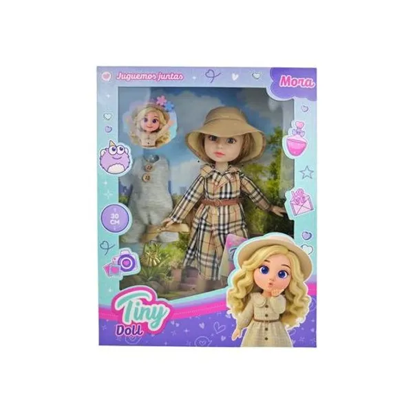 Muñeca Tiny doll 30 cm en caja 26x34x7 cm modelos surtidos