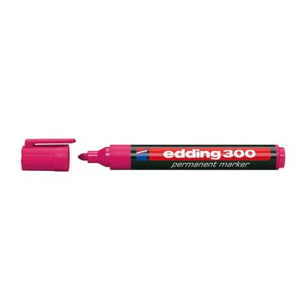 Marcador Edding e 300 permanente para red.3 mmrosa