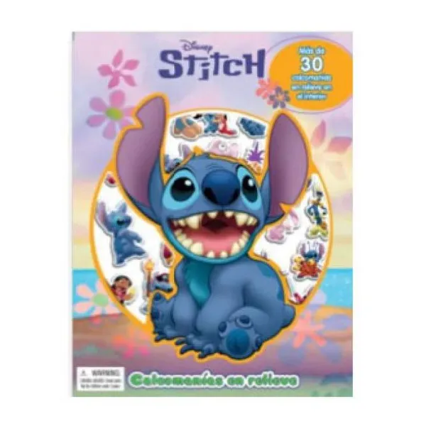 Disney Stitch calcomanias en relieve