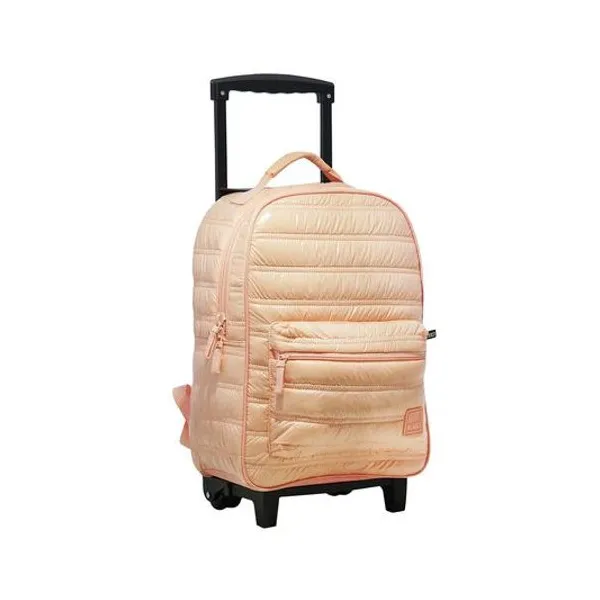 Mochila 18" con carro rosa influencer