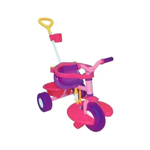 Triciclo go rosa con barral 45x87x80 cm rondi