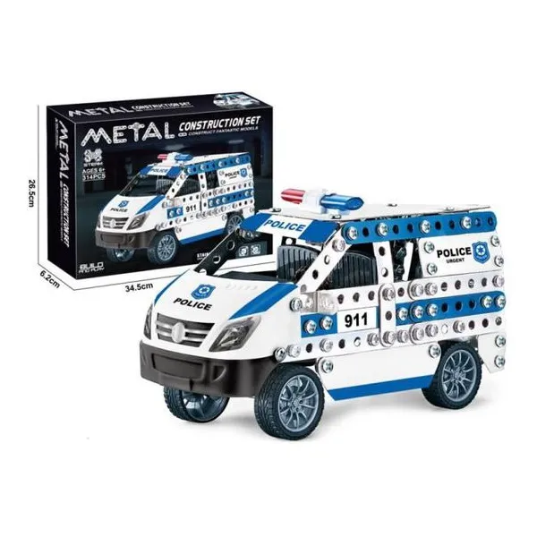 Metal set camioneta de policia