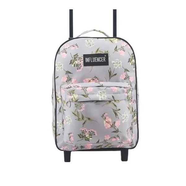 Mochila con carro 17" influencer estampada