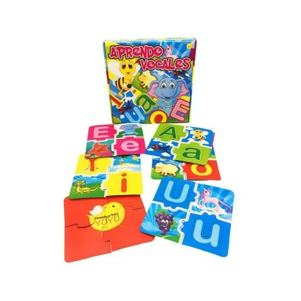 Juego aprendo vocales 22.1x3.9x21.2 cm yuyu