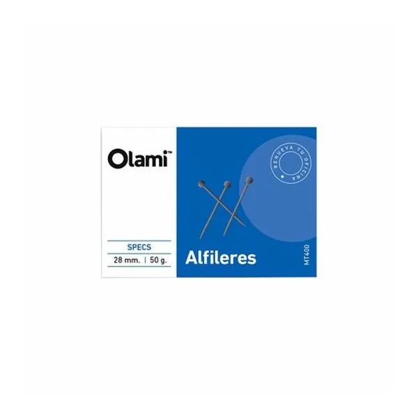 Alfileres 28 mm caja x50 g olami