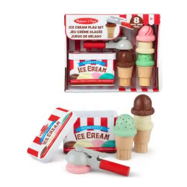 Melissa & doug scoop ice cream - playset de helado para servir
