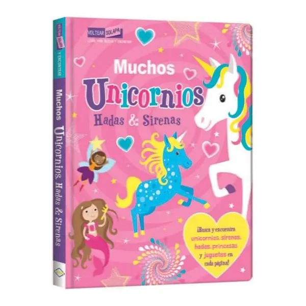 Muchos unicornios hadas y sirenas